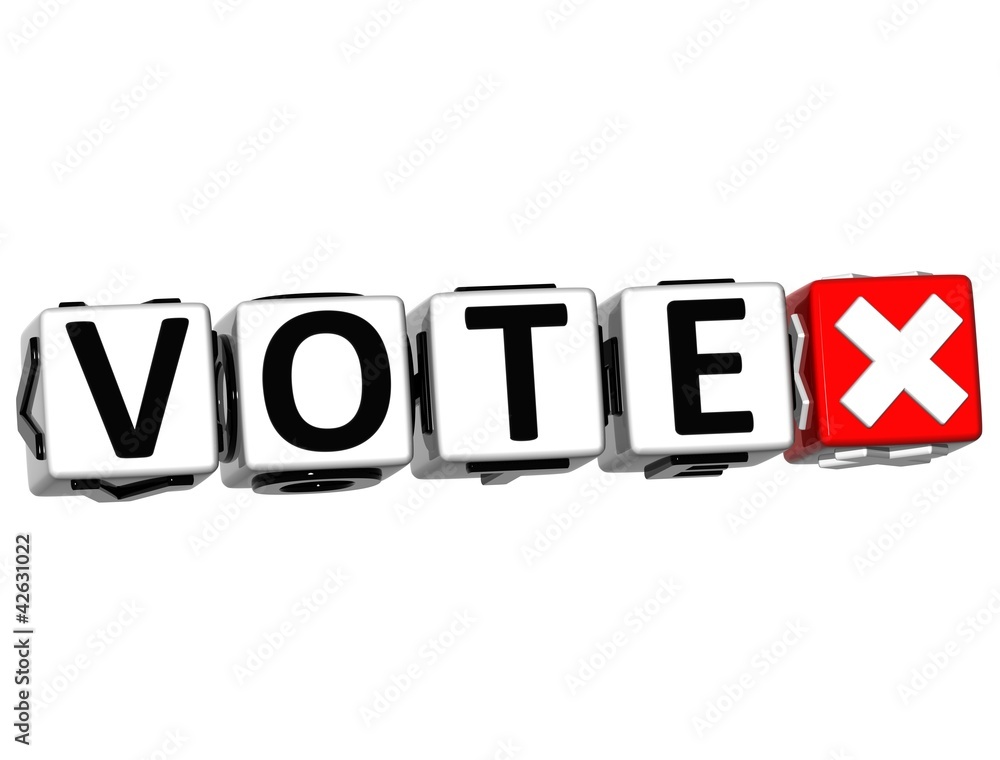 3D Vote Button Click Here Block Text 3D Vote Button Click Here Block Text