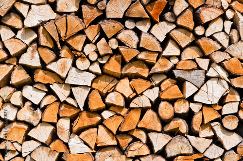 Stack of chopped up wood