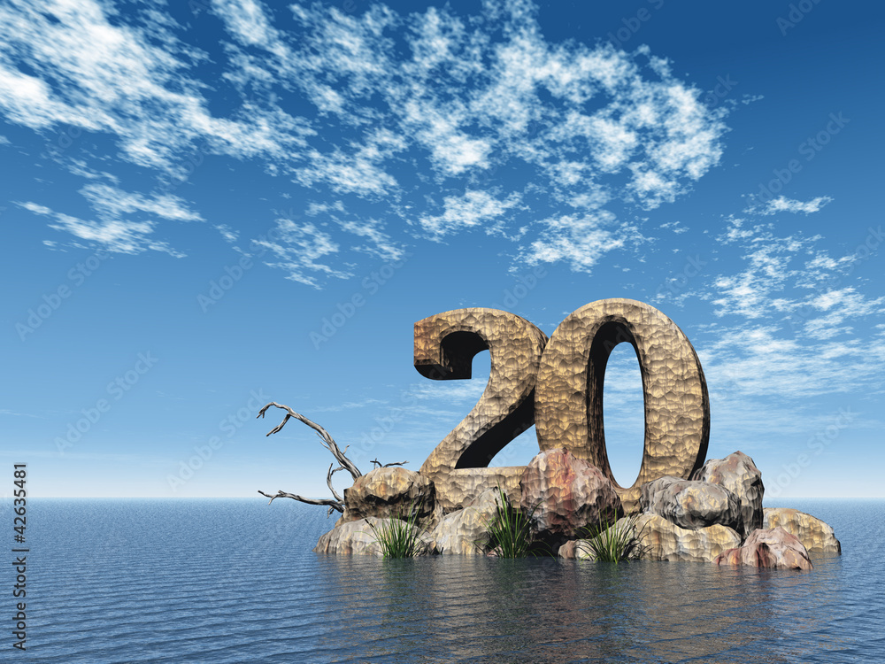 Fototapeta premium number twenty