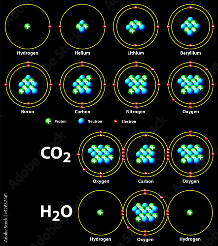chemical covalent bonds black