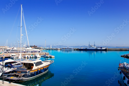 Formentera island port with boats in La Savina © lunamarina