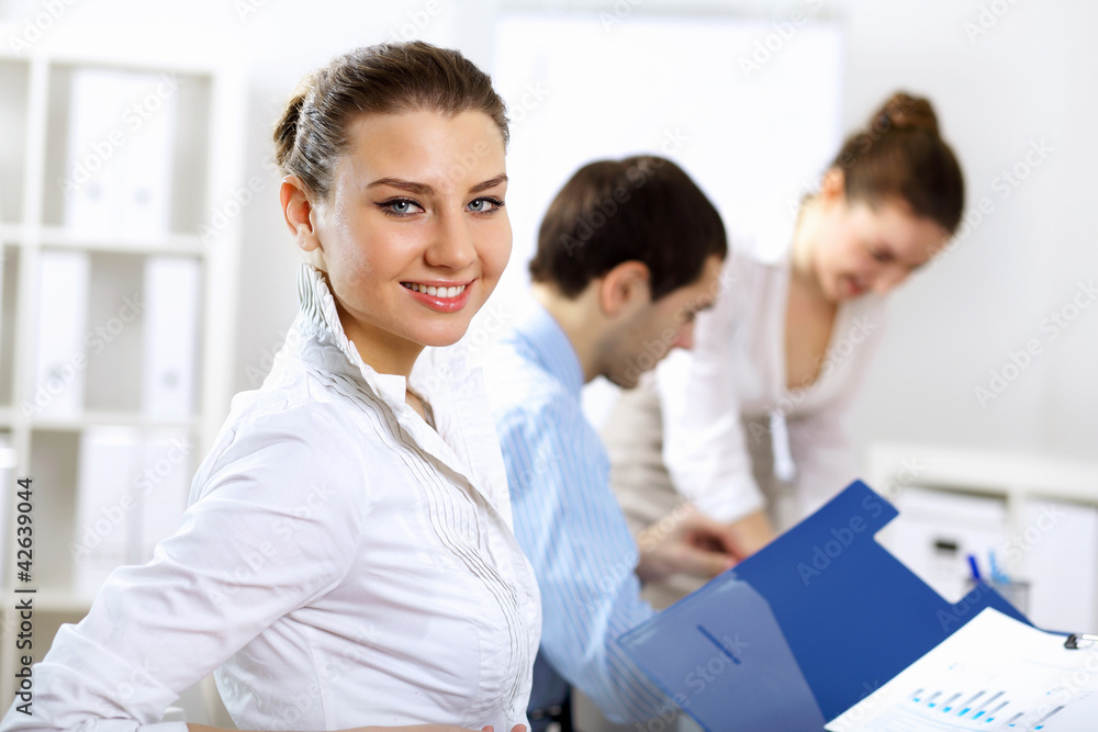 Young business people working together Young business people working together