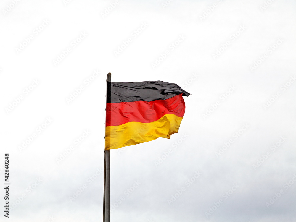 Obraz premium Flagge Deutschlands. Bundesflagge. Drapeau Allemand