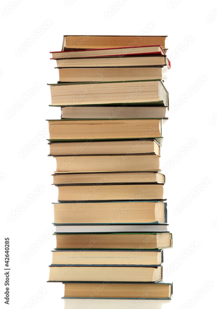 old books isolated on white old books isolated on white