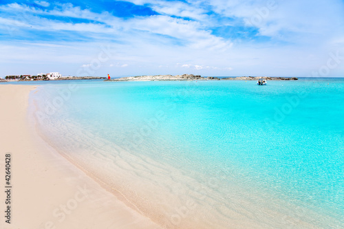 Els Pujols Formentera white sand turquoise beach photo