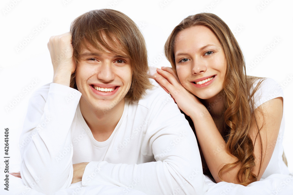 Young couple at home Young couple at home