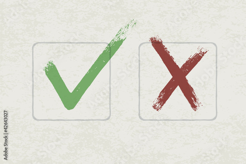 Vector check marks. EPS 10