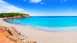 Cala Nova beach in Ibiza island with turquoise water
