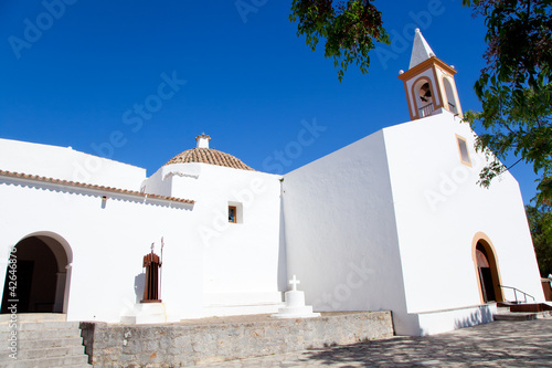 Ibiza white church in sant Joan de Labritja