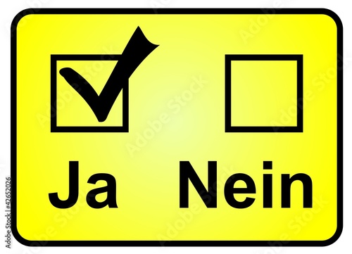 Auswahl - Ja, Nein