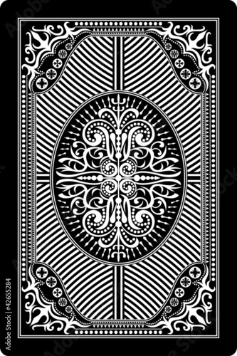 playing card back side 60x90 mm