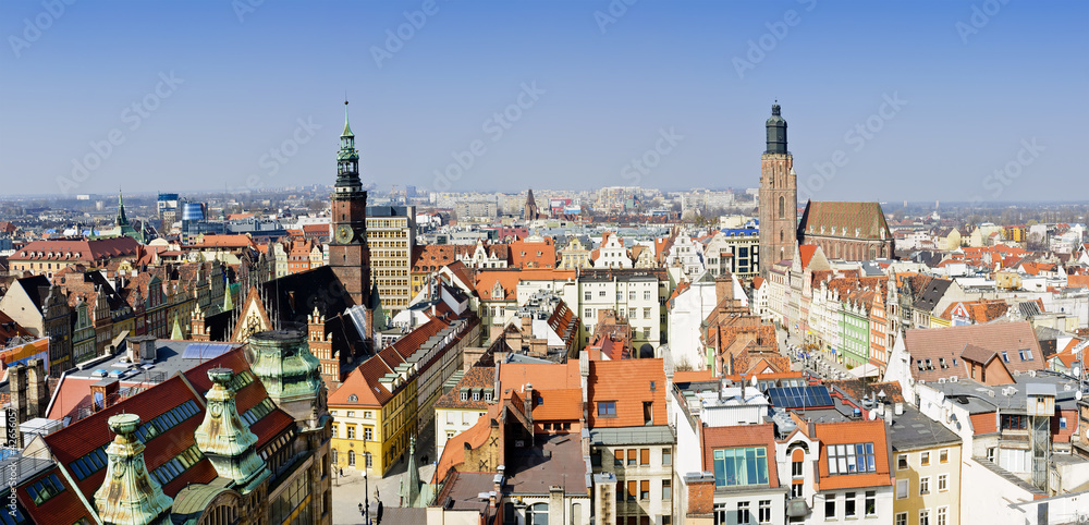 panorama wroclaw, poland