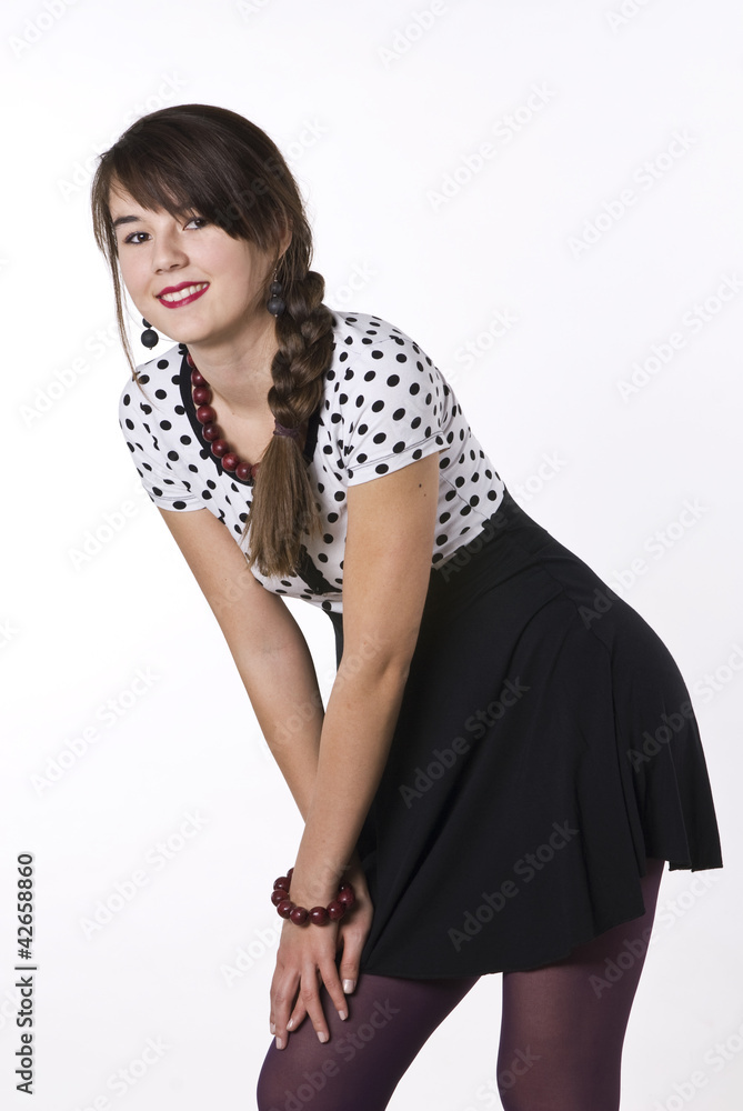 Attractive beautiful young woman, natural portrait of a girl Attractive beautiful young woman, natural portrait of a girl