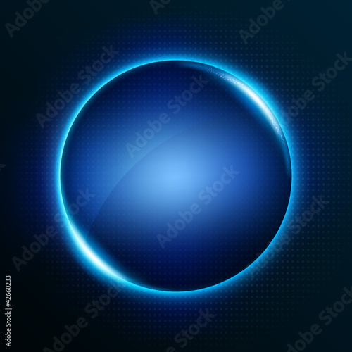 Abstract background with glowing circle