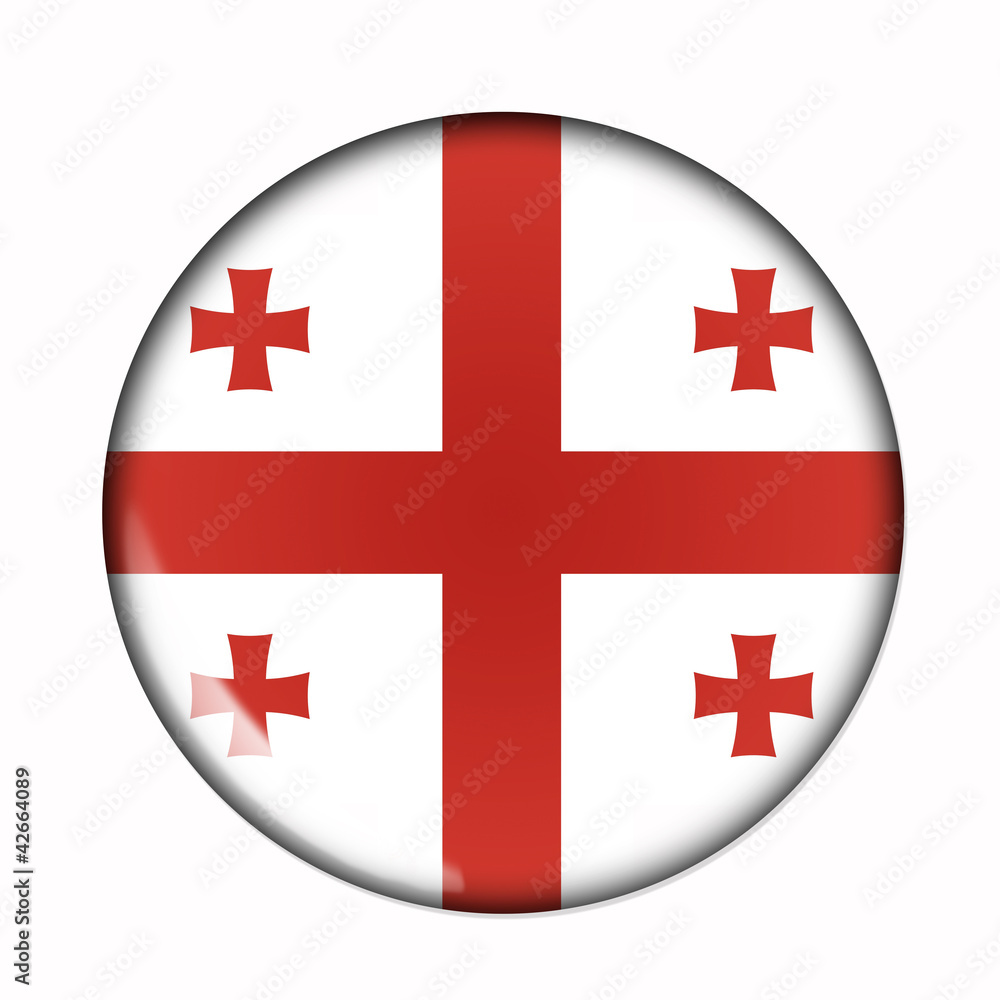 Button flag of Georgia