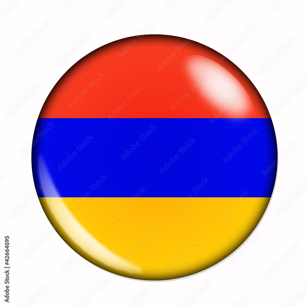 Button flag of Armenia Button flag of Armenia