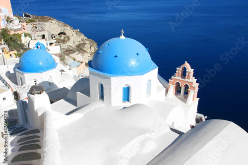 Grèce - Santorin (Eglise à Oia) 