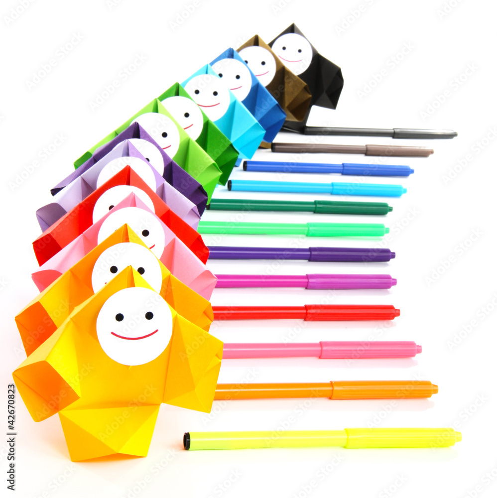 Conceptual image of painting and rainbow Conceptual image of painting and rainbow