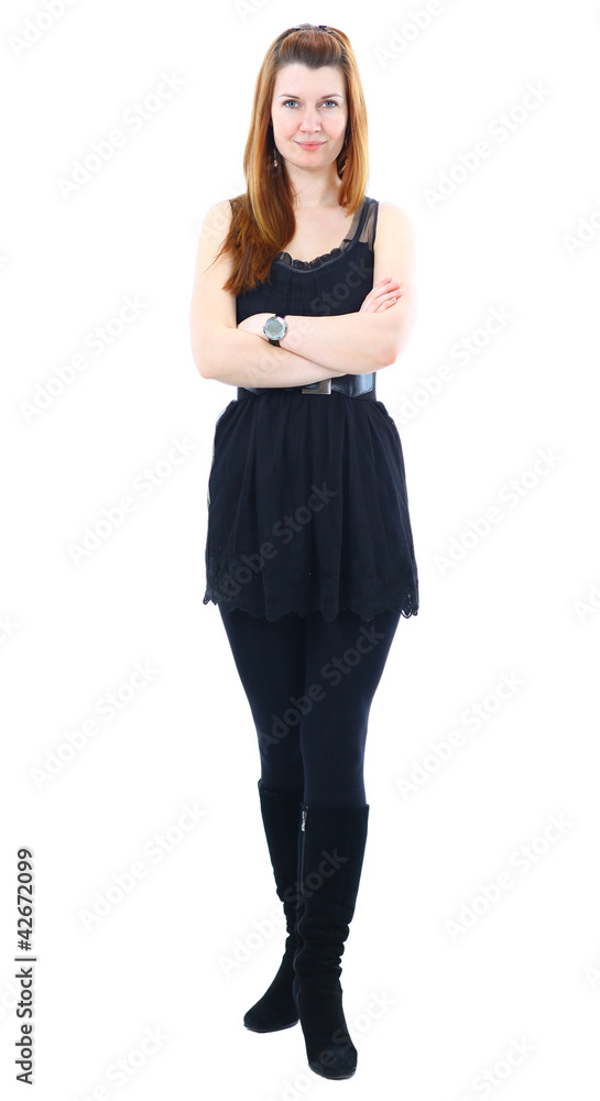 Full length portrait of a confident young female Full length portrait of a confident young female