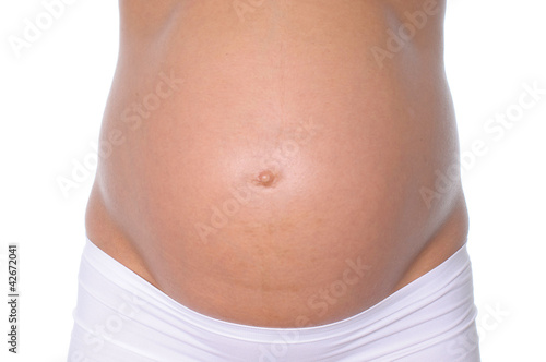 Obraz na płótnie pregnant woman w salonie