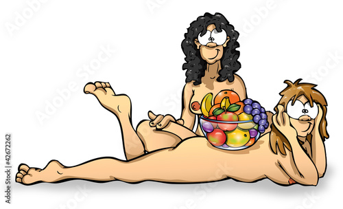 Women and Fruits