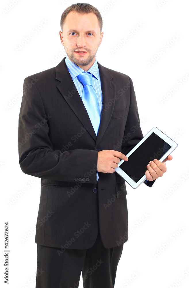 Portrait of a businessman with a tablet computer Portrait of a businessman with a tablet computer