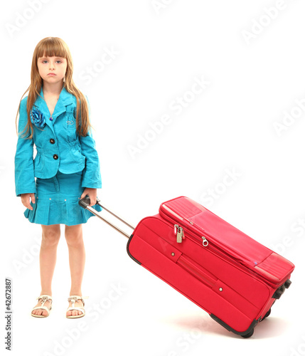 Portrait of little girl wit...
