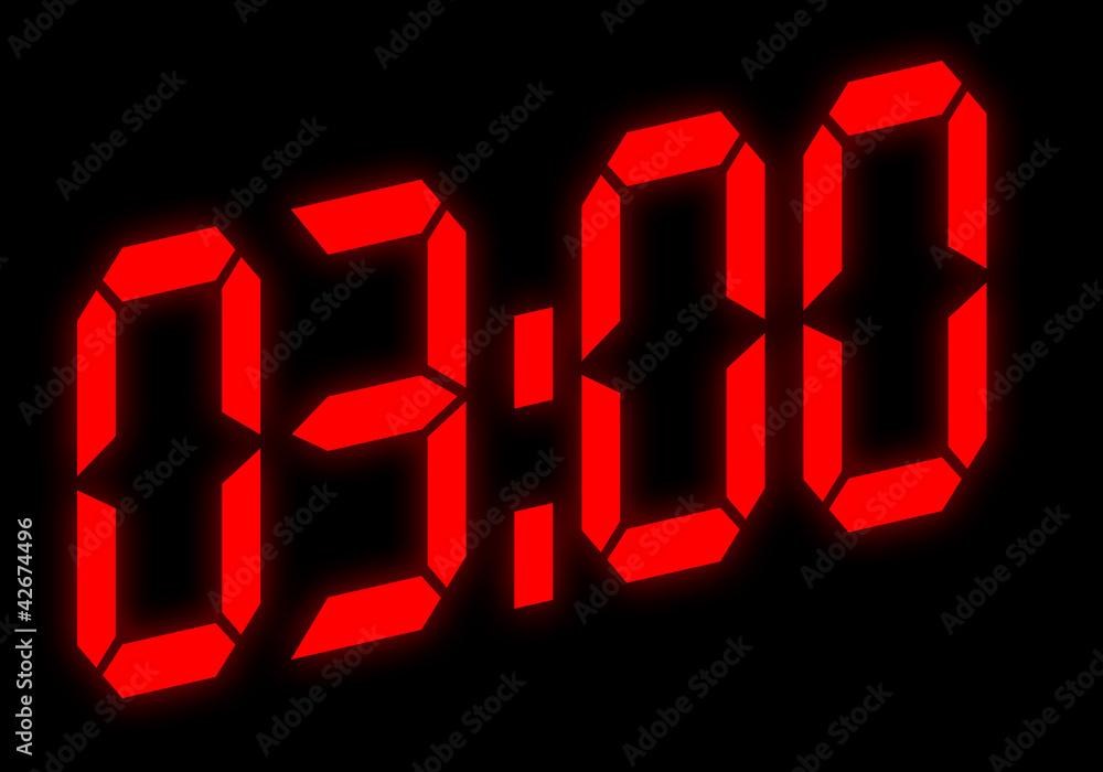 Digitalanzeige - 03:00 Digitalanzeige - 03:00