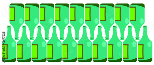 Green bottle design
