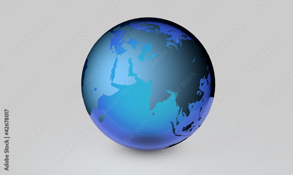 Transparent white earth Transparent white earth