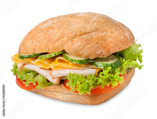 Sanwich with chiken and cheese