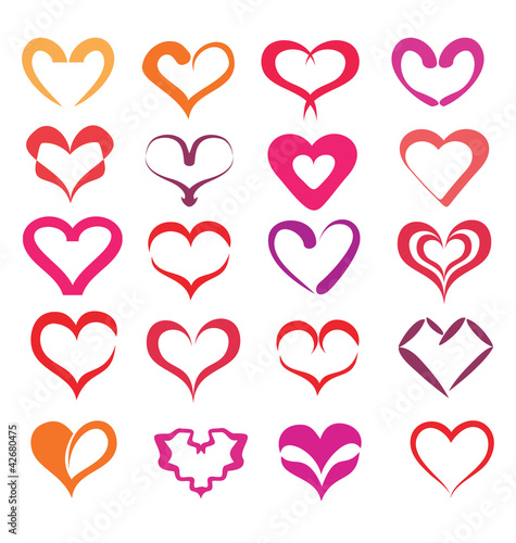 stylized hearts collection