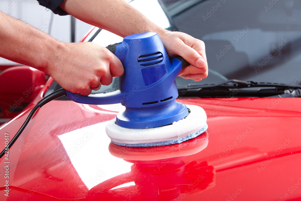 Naklejka premium Auto polisher