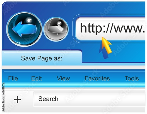 Pagina Ricerca Internet Angolo-Browser Web Page Design-Vector