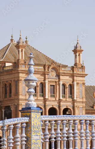 Detail of Plaza de Espana in Seville