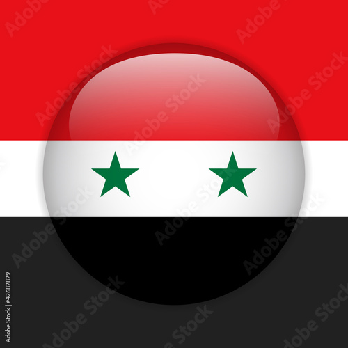 Free Download Syria Flag Glossy Button - GFXLoad