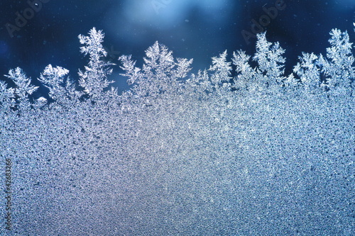 Fotografie, Obraz ice frost window