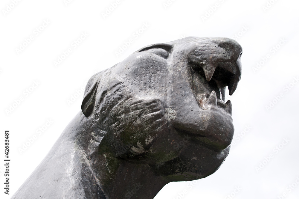 Fototapeta premium Tiger Skulptur