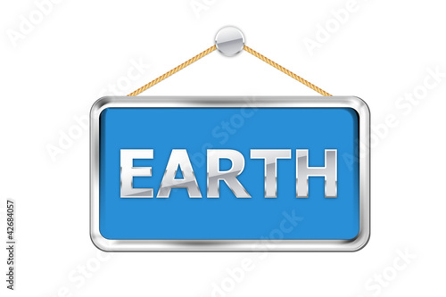 Fotografie Cartel azul earth