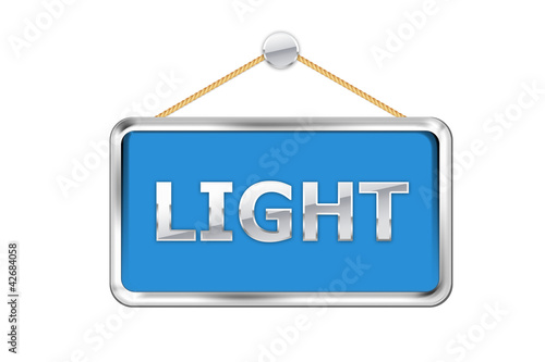 Fotografie Cartel azul light