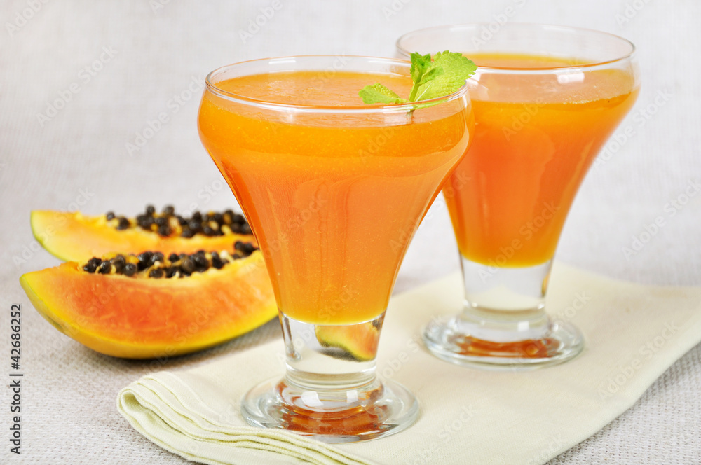 blended papaya juice blended papaya juice