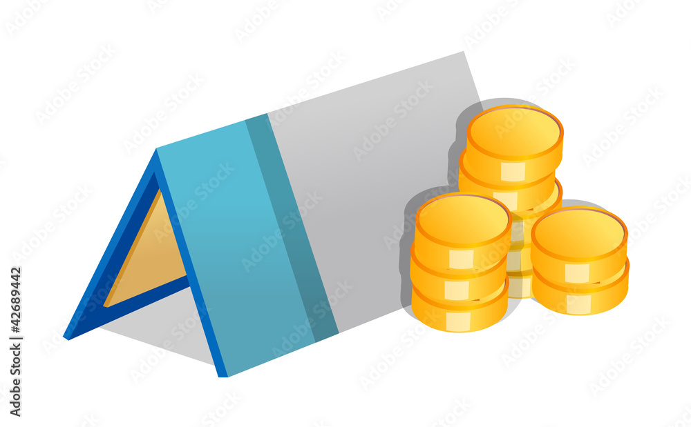 vector icon cash and bankbook vector icon cash and bankbook