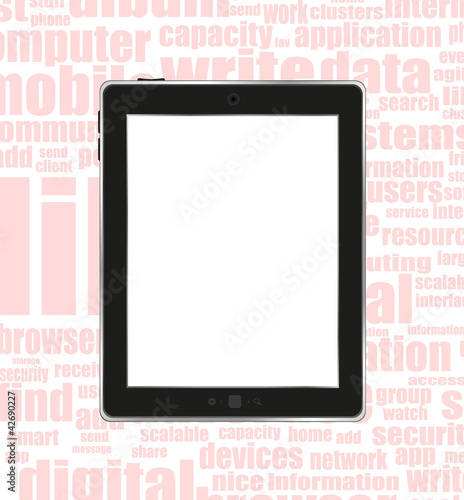 Black generic tablet pc
