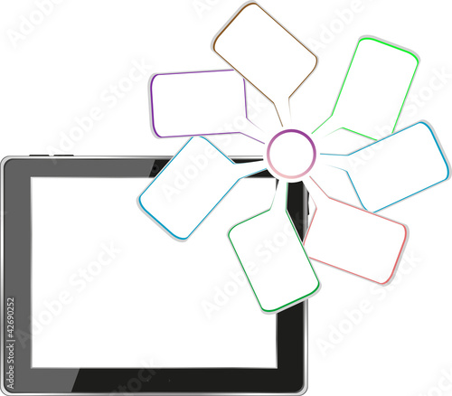 Mobile pad tablet computer with empty cloud