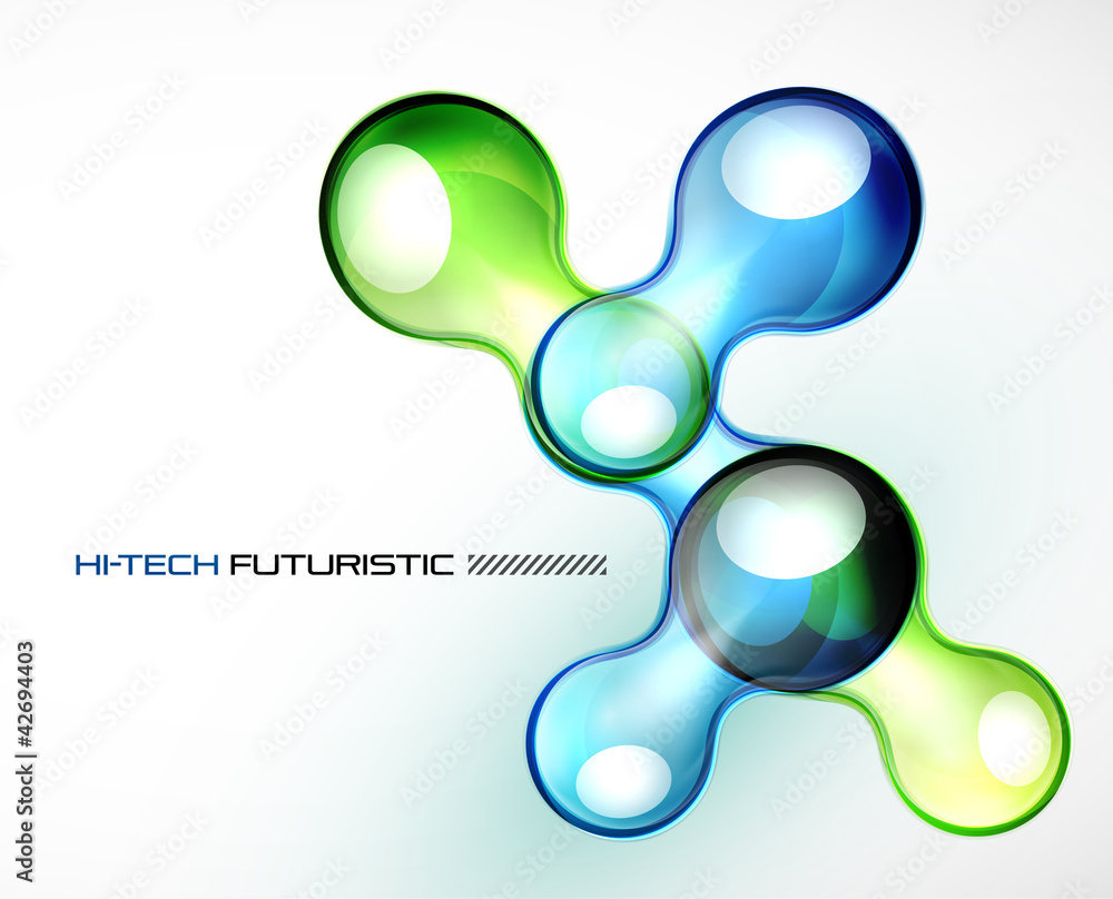 Glossy bubble abstract background Glossy bubble abstract background