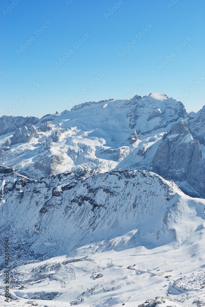 Winter alps - Italian Dolomites