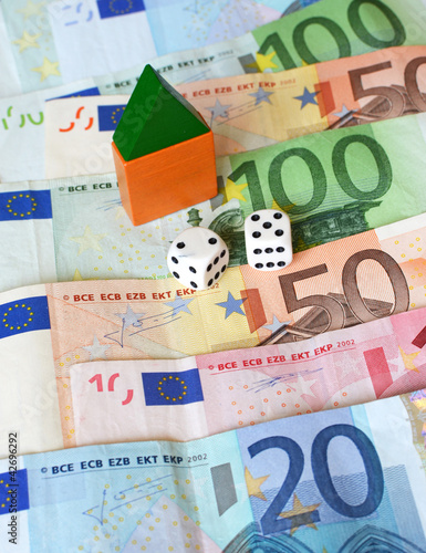 Tableau sur toile Money house gamble