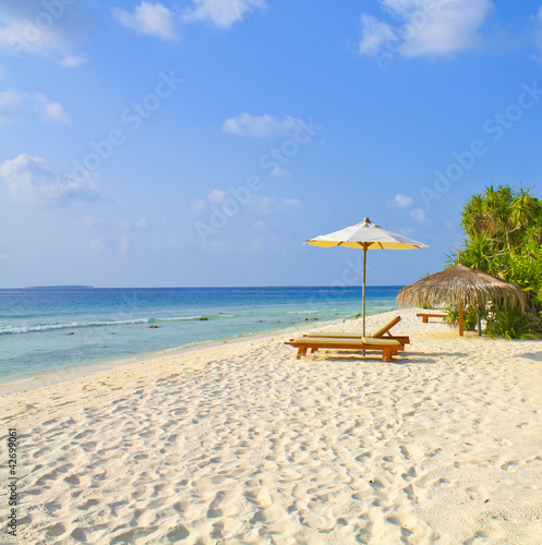 Tropical beach of Maldives
