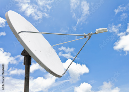 satellite dish and blue sky