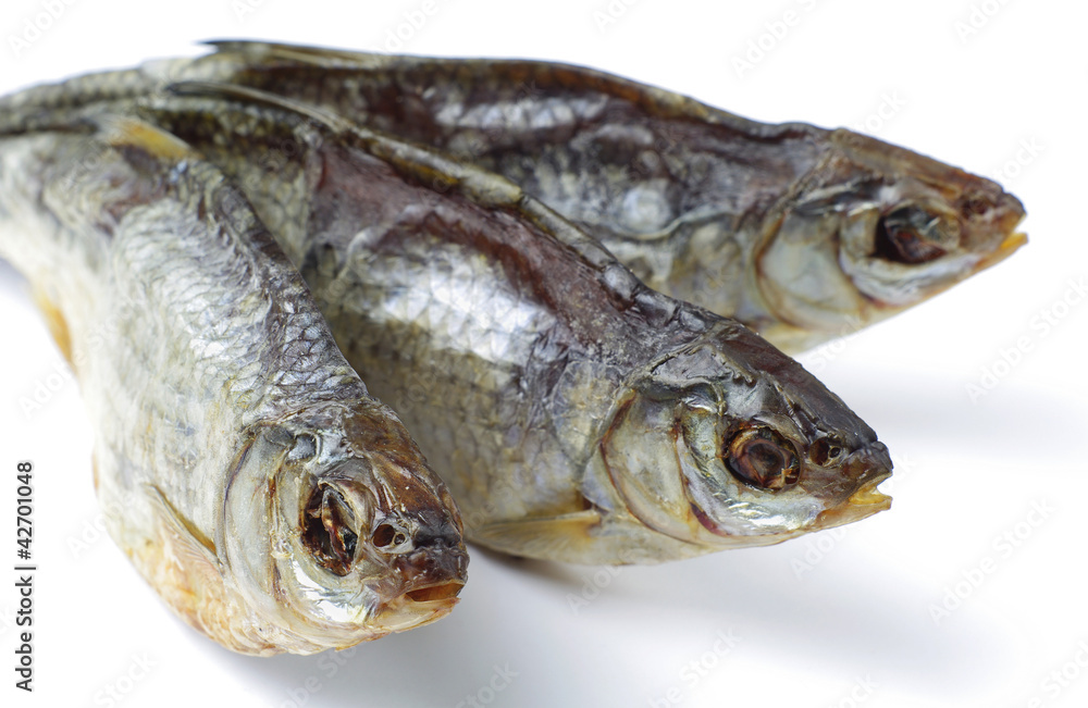 Three dried salt fish